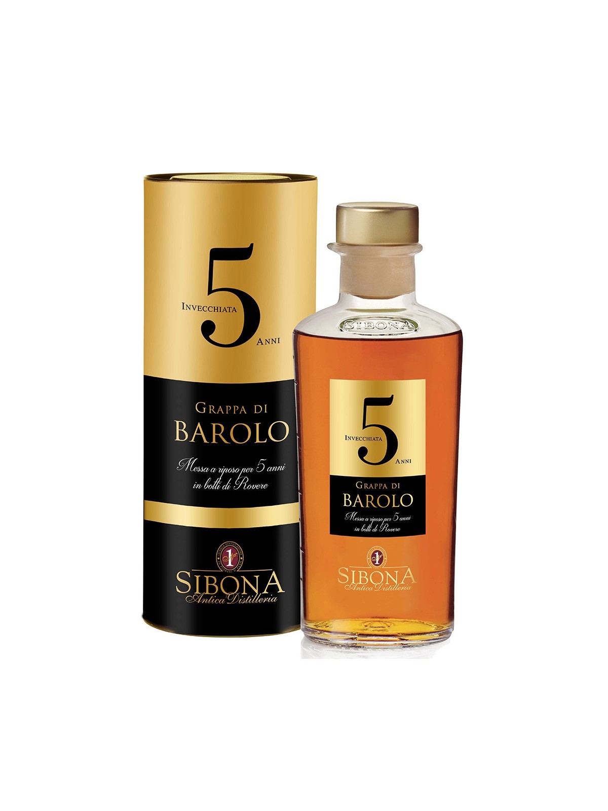 GRAPPA DI BAROLO INVECCHIATA 5 ANNI  - DISTILLERIA SIBONA