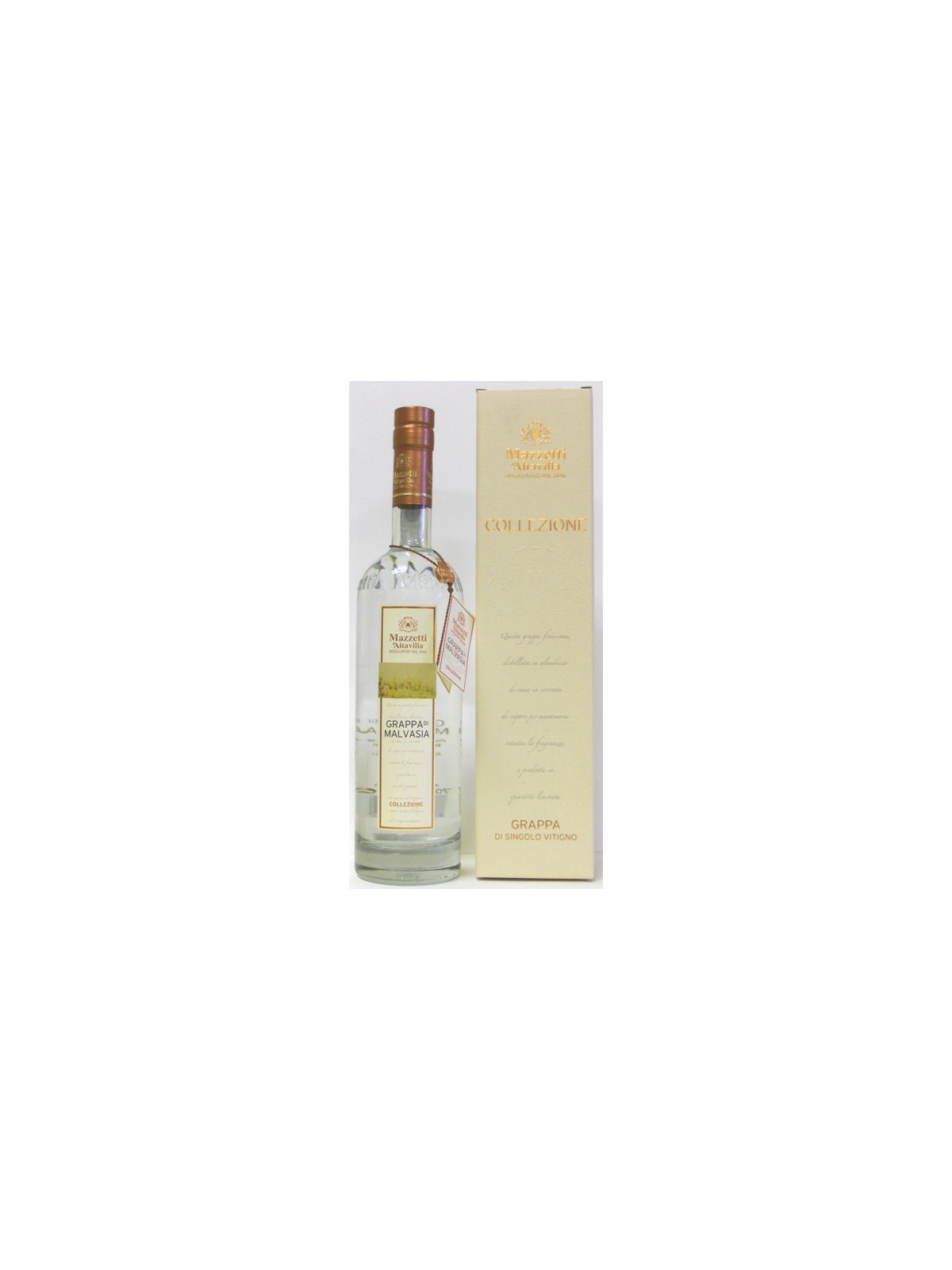 GRAPPA DI MALVASIA BIANCA - MAZZETTI D'ALTAVILLA