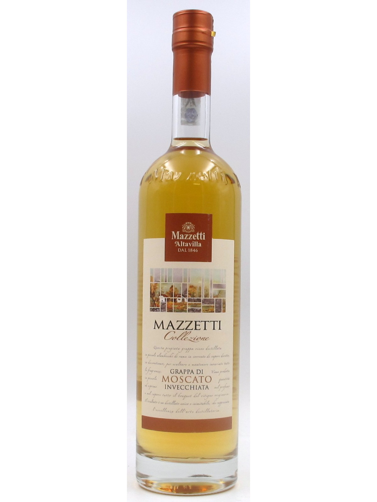 GRAPPA DI MOSCATO BARRICATA - MAZZETTI D'ALTAVILLA