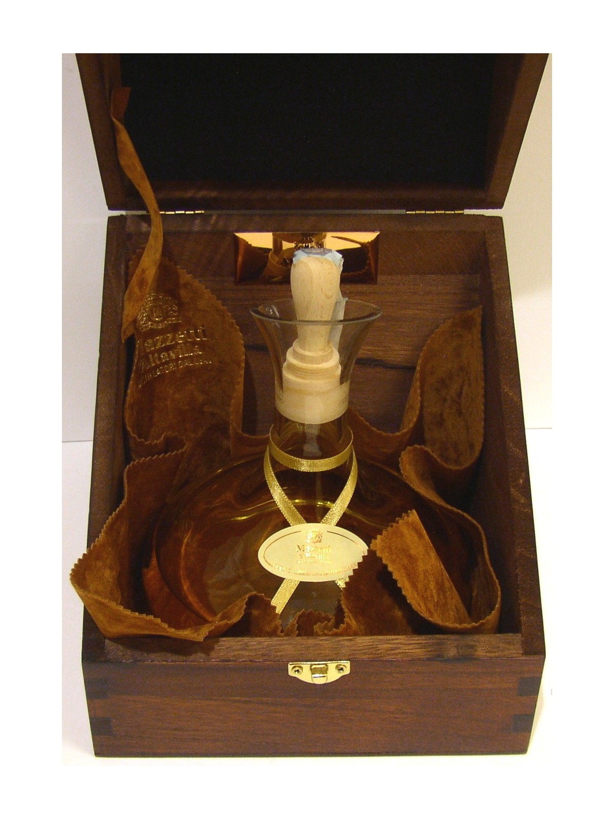 GRAPPA DI NEBBIOLO MAZZETTI DECANTER CASSETTA LEGNO