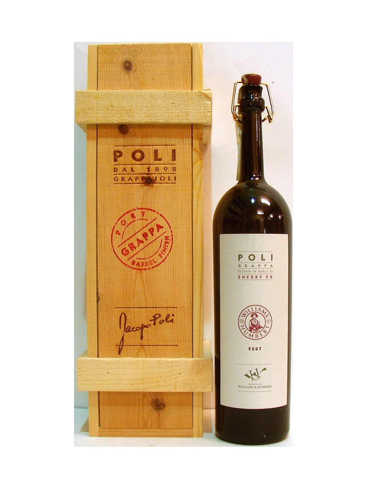 GRAPPA ELEVATA IN BARILI DI SHERRY PEDRO XIMENEZ 2007 - POLI