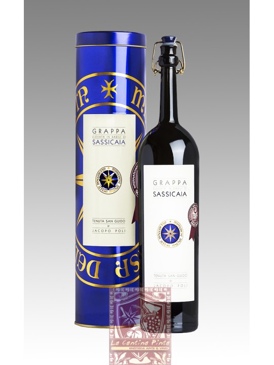 GRAPPA ELEVATA IN BARRIQUE DI SASSICAIA - POLI