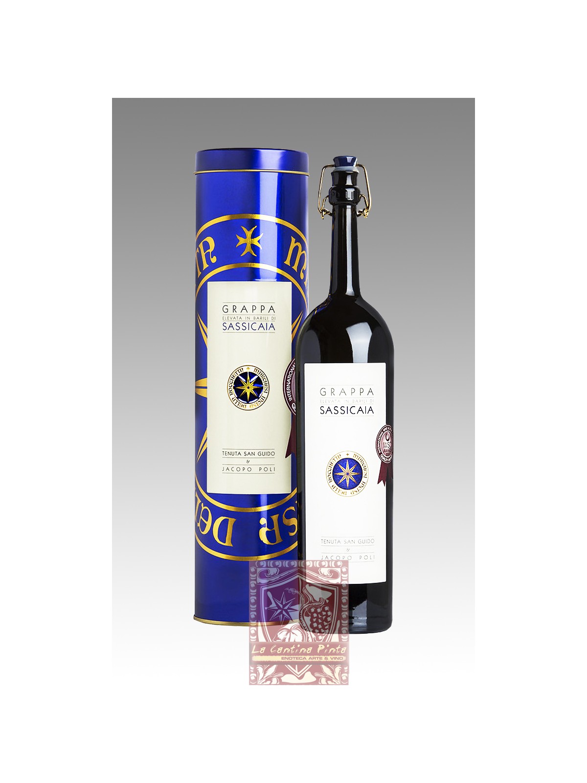 GRAPPA ELEVATA IN BARRIQUE DI SASSICAIA - POLI