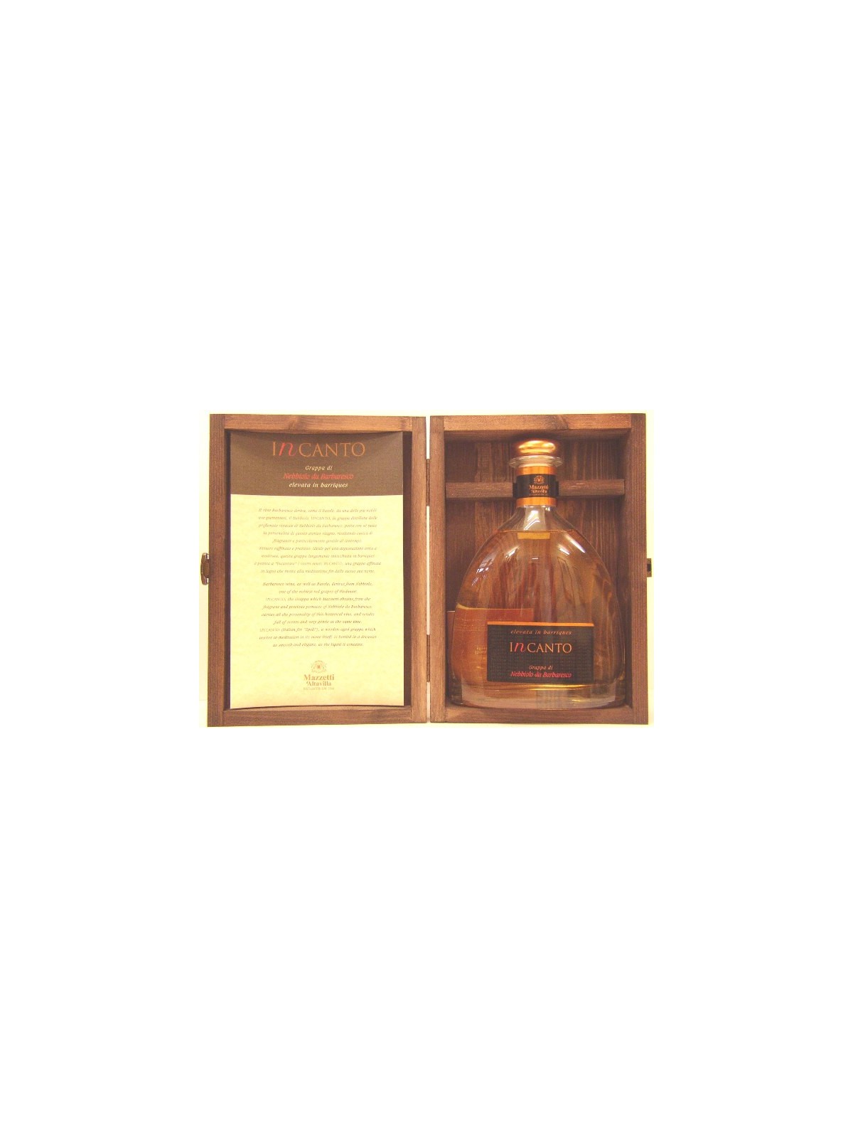 GRAPPA INCANTO NEBBIOLO DA BARBARESCO AST.LEGNO MAZZETTI