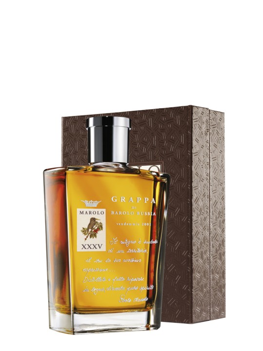 GRAPPA INVECCHIATA DI BAROLO BUSSIA  XXV ANNIVERSARIO- MAROLO