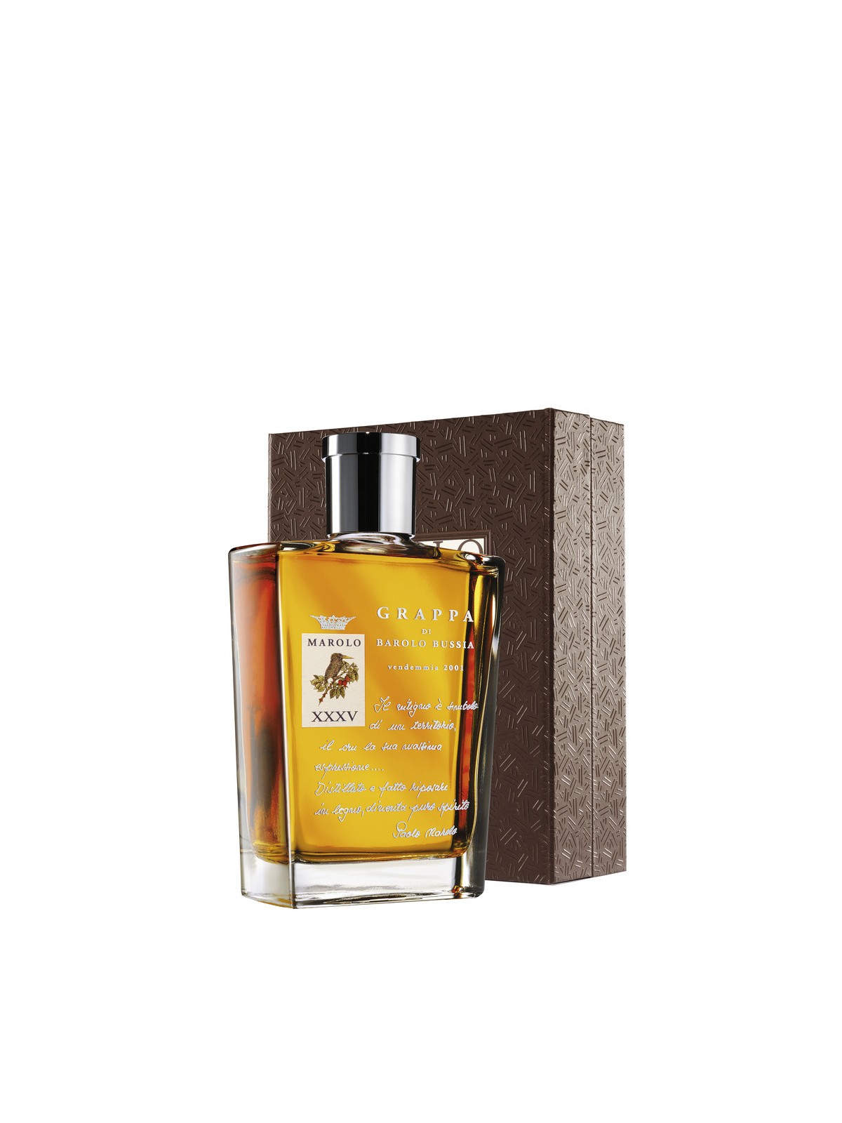 GRAPPA INVECCHIATA DI BAROLO BUSSIA  XXV ANNIVERSARIO- MAROLO