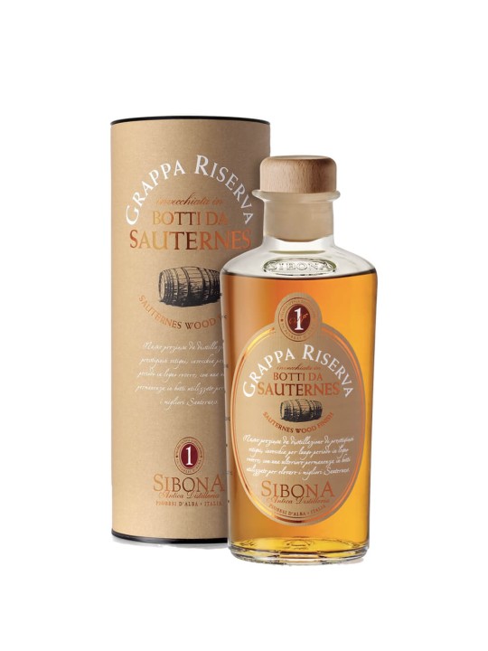 GRAPPA RISERVA AFFINATA IN BOTTI DA SAUTERNES - DISTILLERIA SIBONA