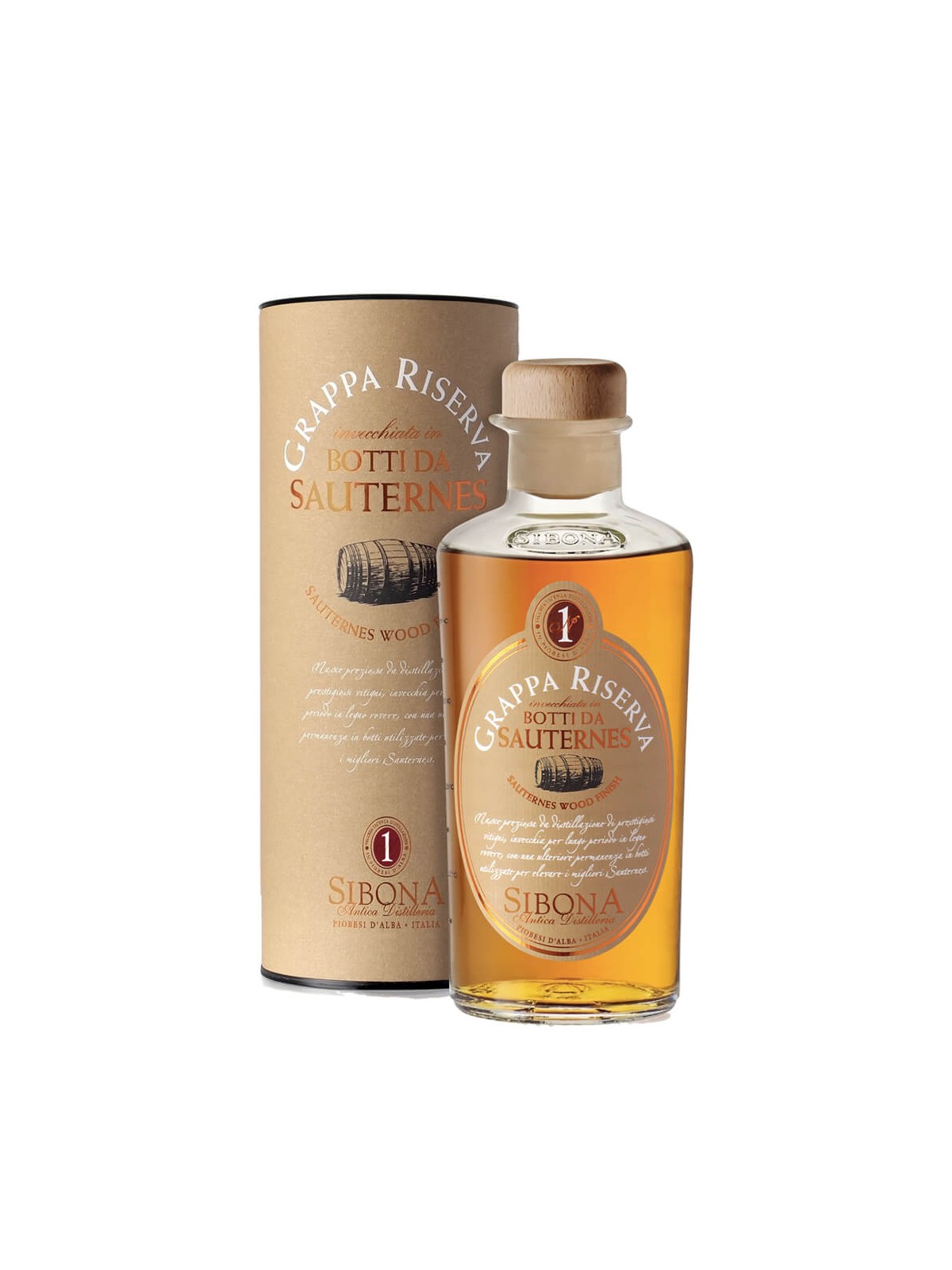 GRAPPA RISERVA AFFINATA IN BOTTI DA SAUTERNES - DISTILLERIA SIBONA