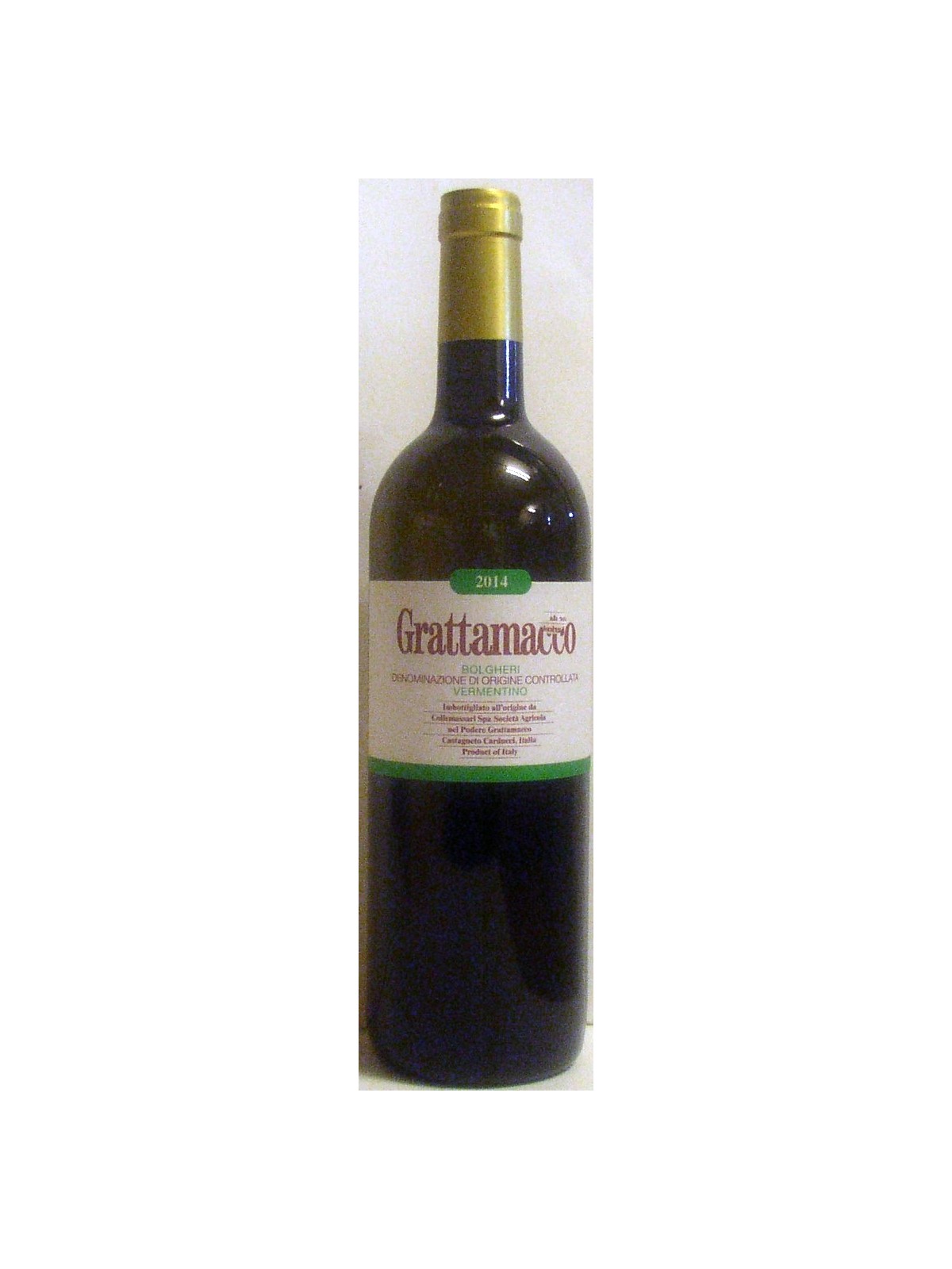 GRATTAMACCO BOLGHERI VERMENTINO 2018 - COLLEMASSARI