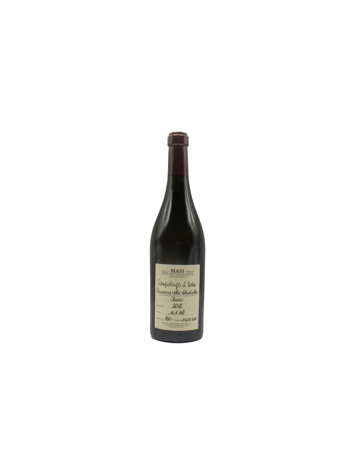 AMARONE CLASSICO 2012 CAMPOLONGO DI TORBE - MASI