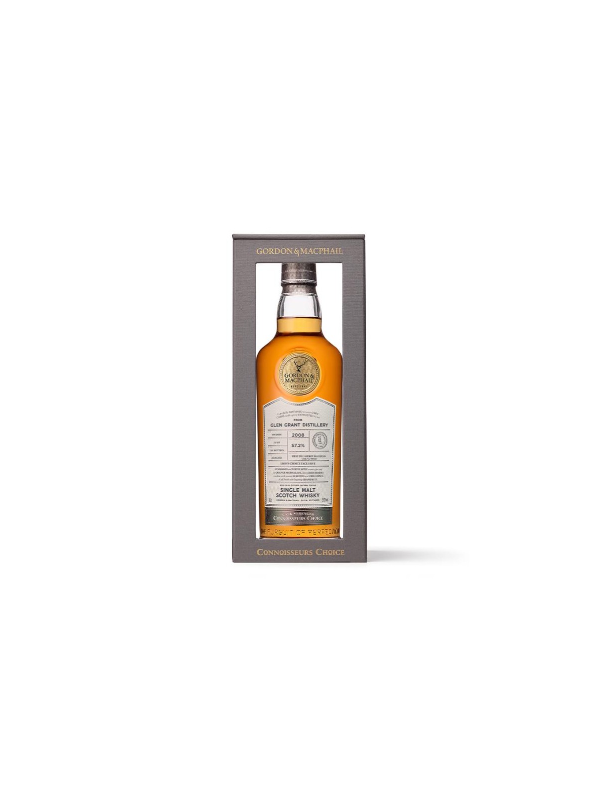 GLEN GRANT CASK STRENGTH 2008 CONNOSSEURS  CHOICE SINGLE MALT SCOTCH WHISKY – GORDON & MACPHAIL