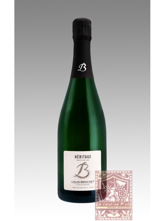 CHAMPAGNE HERITAGE BRUT NATURE LOUIS BROCHET, ECUEIL