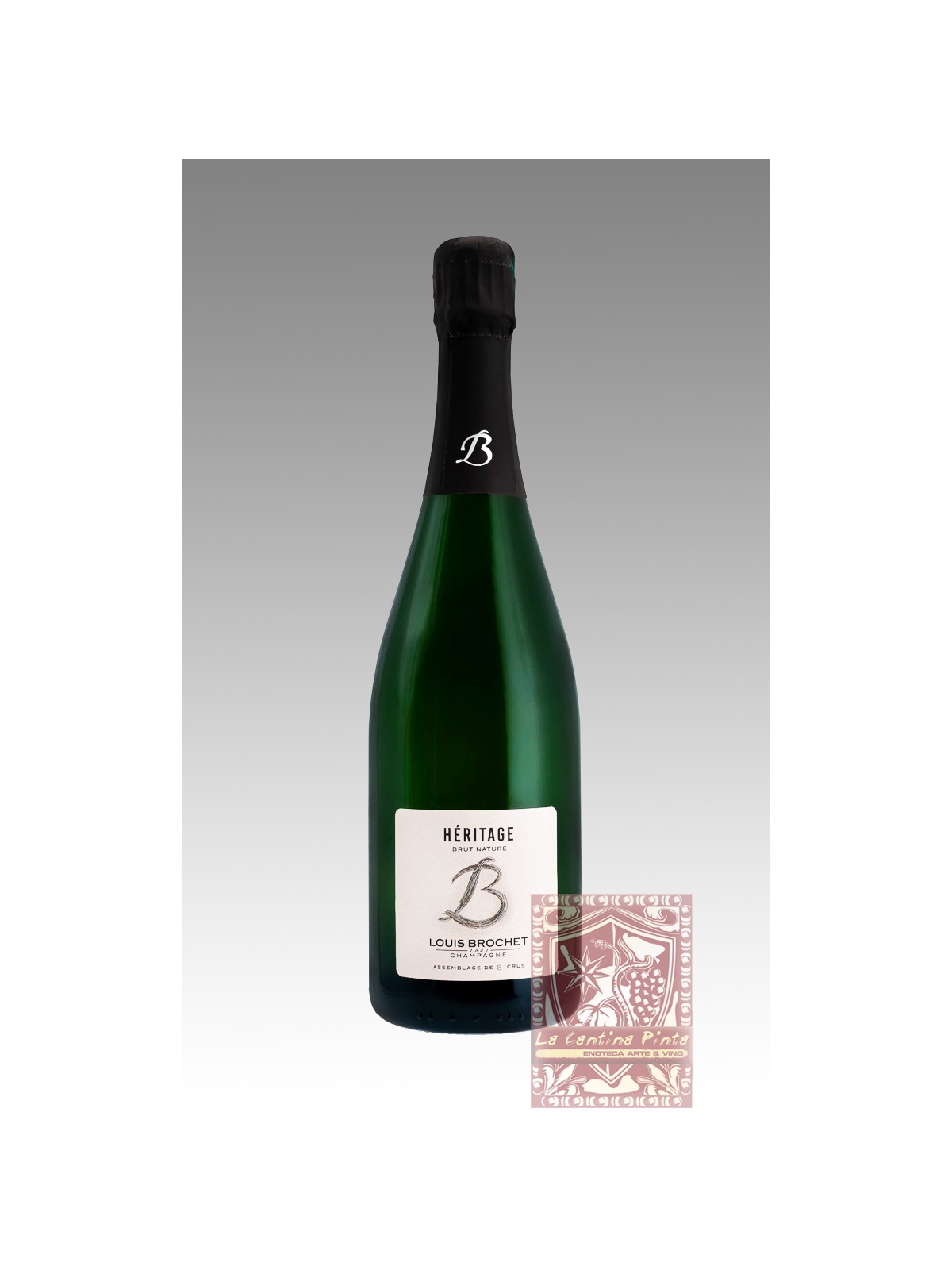 CHAMPAGNE HERITAGE BRUT NATURE LOUIS BROCHET, ECUEIL