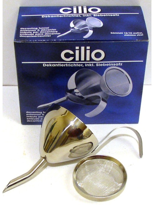 IMBUTO  INOX  PER DECANTER