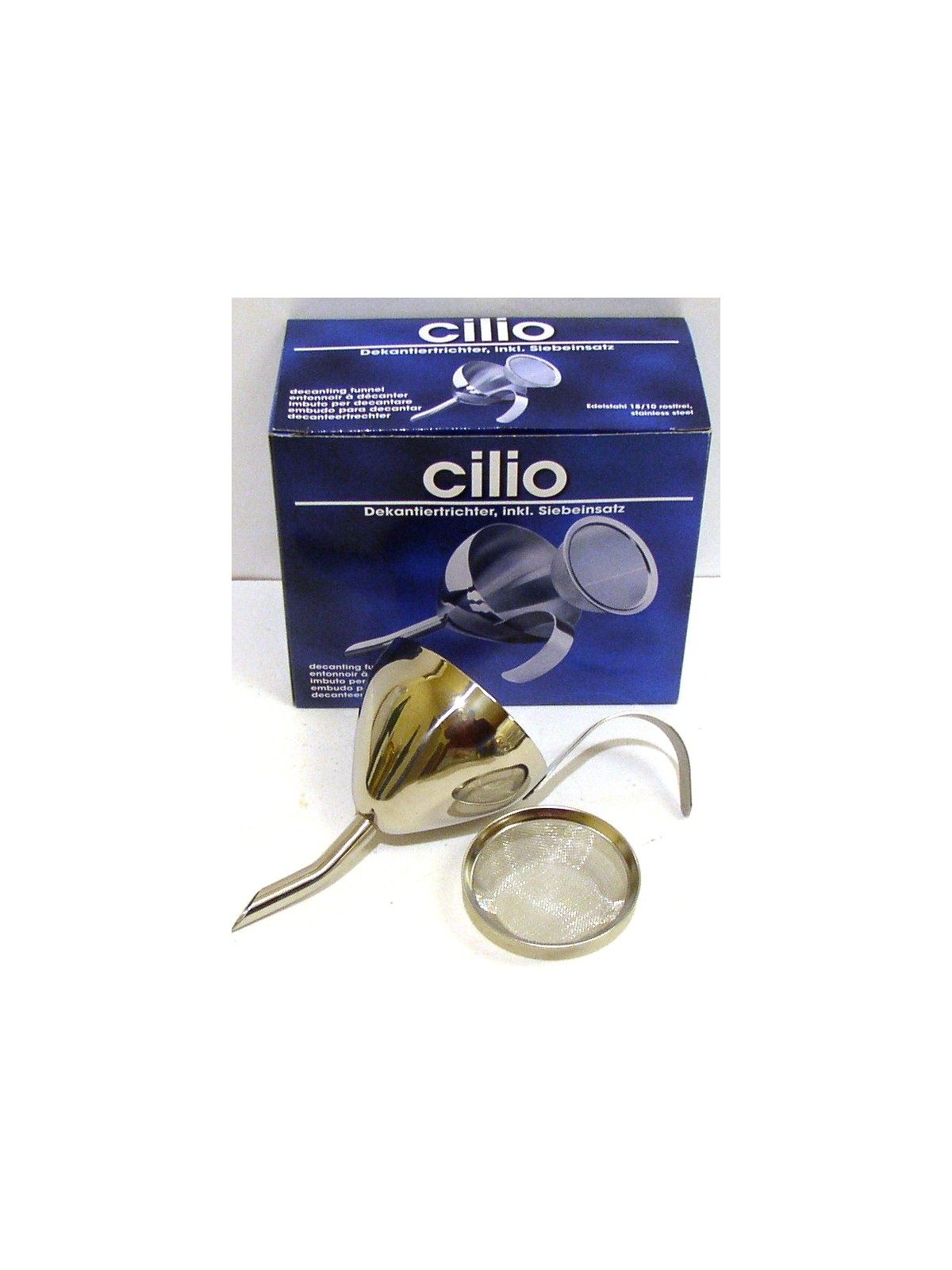 IMBUTO  INOX  PER DECANTER
