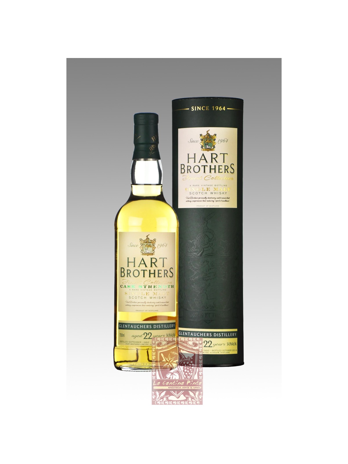 HART BROTHERS FINEST COLLECTION 1990 SINGLE MALT SCOTCH WHISKY 22 YO LAPHROAIG DISTILLERY