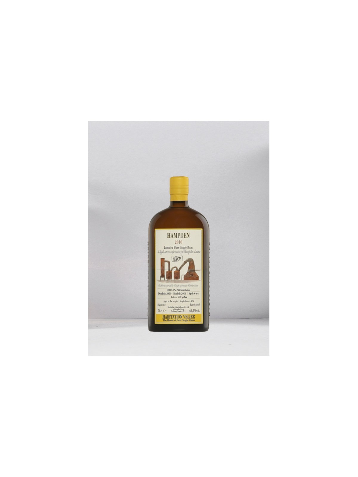 JAMAICA PURE SINGLE RUM HAMPDEN HLCF 2010 HABITATION
