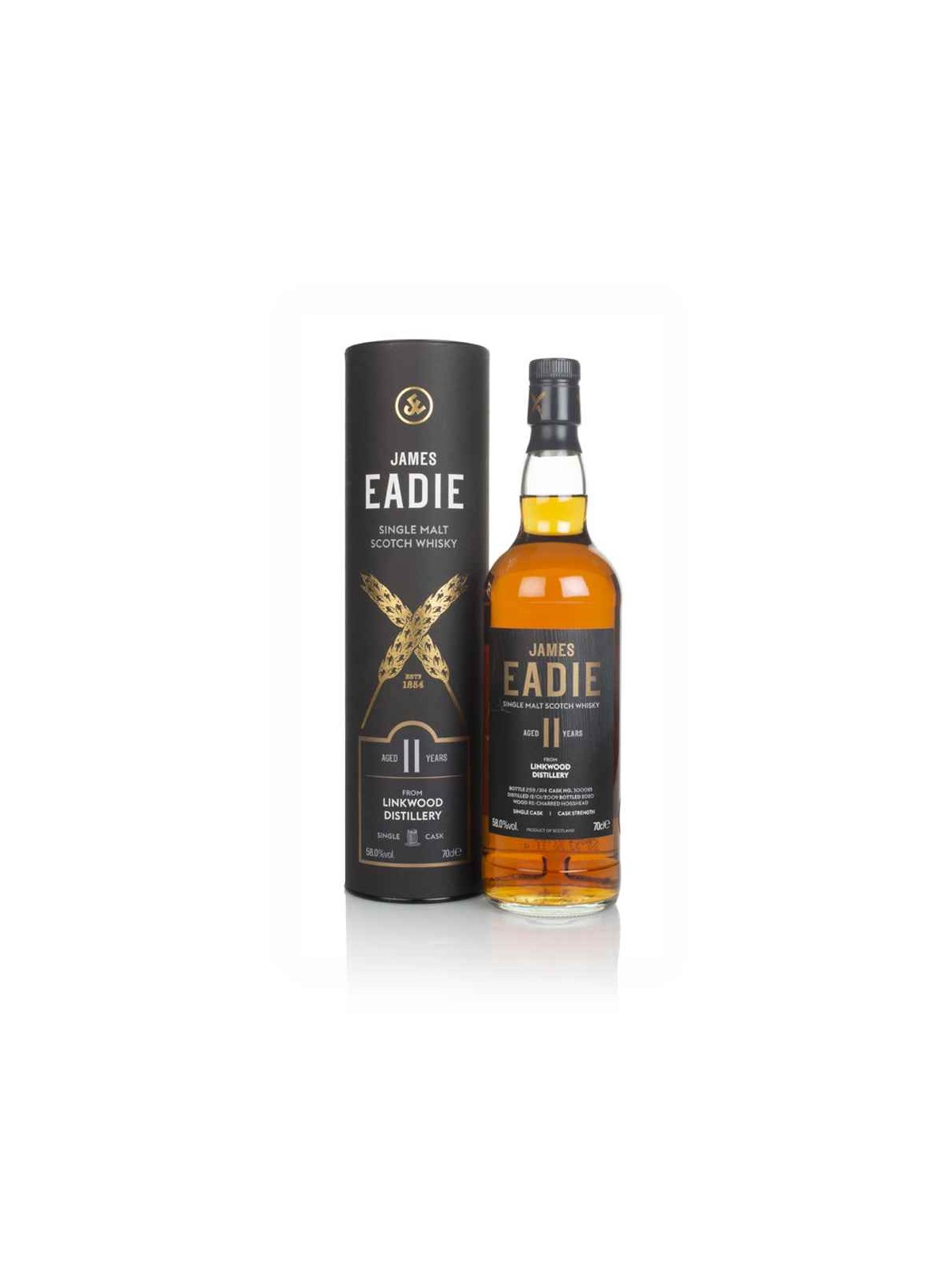 JAMES EADIE SINGLE MALT SCOTCH WHISKY 11 Y.O. FROM LINKWOOD DISTILLERY 2009/2020 CASK 300025