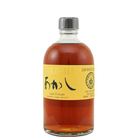 JAPANESE SINGLE MALT WHISKY SHERRY CASK -61071 5 Y.O. AKASHI
