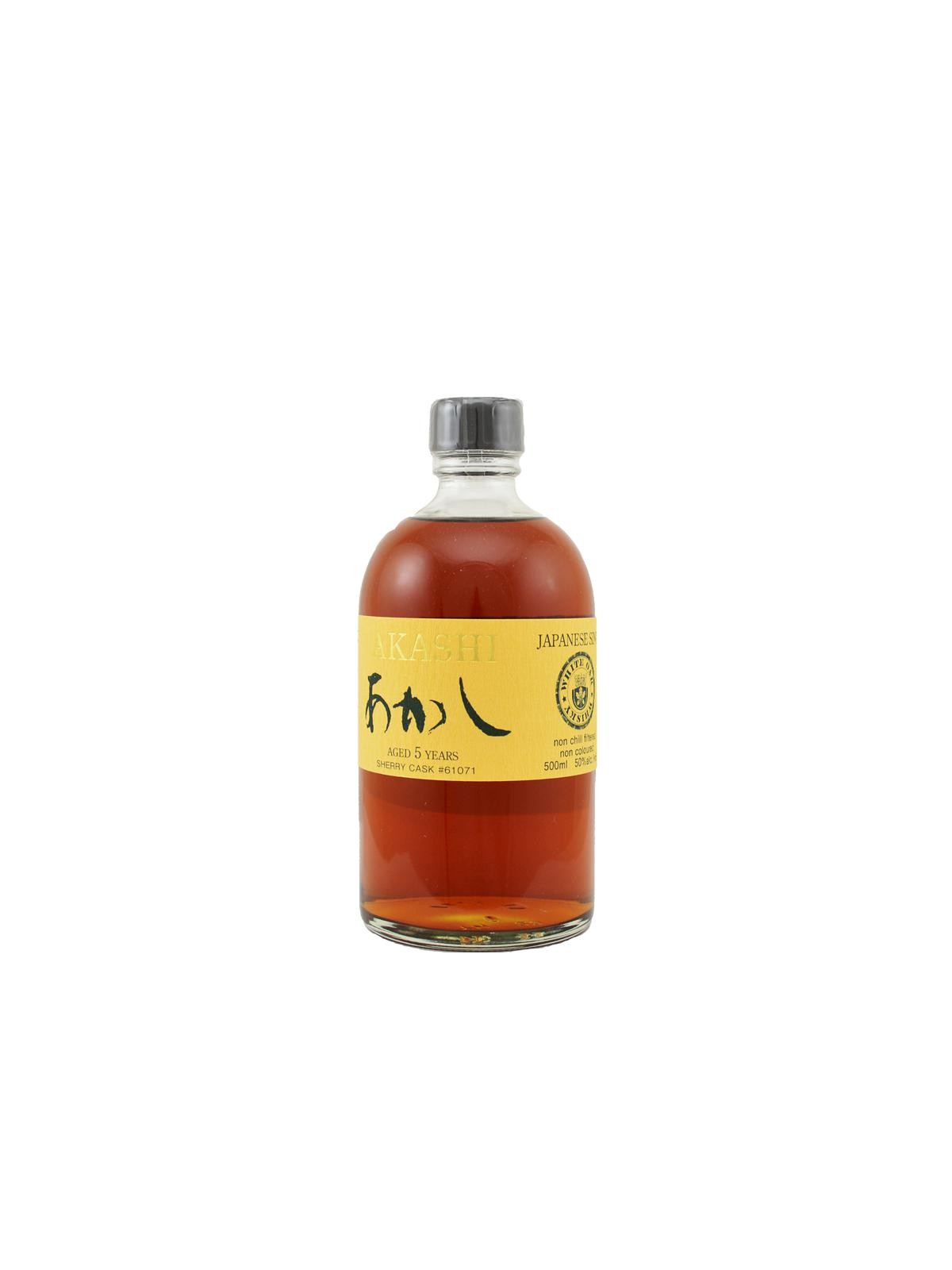 JAPANESE SINGLE MALT WHISKY SHERRY CASK -61071 5 Y.O. AKASHI