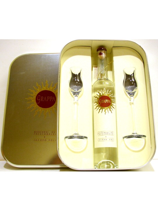 KIT GRAPPA DI LUCE CON 2 BICCHIERI
