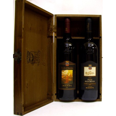 KIT IN CASSA LEGNO BANFI BRUNELLO 2001