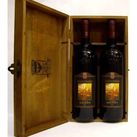 KIT IN CASSA LEGNO BANFI BRUNELLO 2001