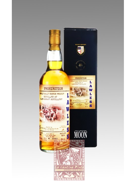 LAWLESS WHISKY GLEN MORAY 2008  12 YO SINGLE MALT SCOTCH WHISKY -  MOON IMPORT