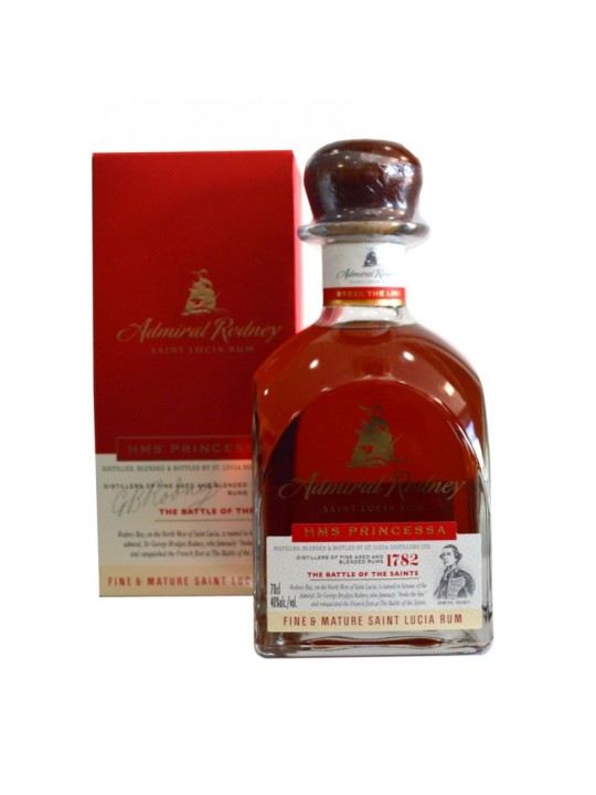RHUM HMS PRINCESSA ADMIRAL RODNEY, SAINT LUCIA RUM