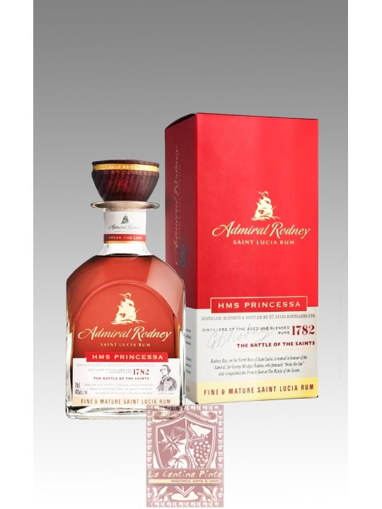 RUM HMS PRINCESSA ADMIRAL RODNEY, SAINT LUCIA RUM