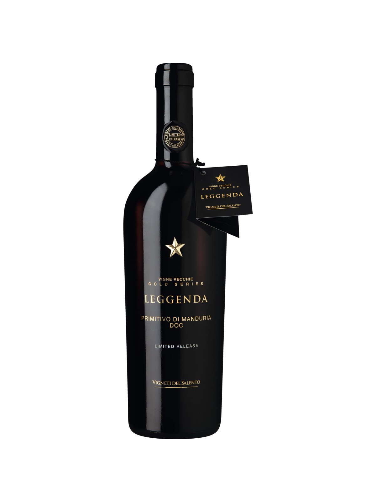 LEGGENDA PRIMITIVO DI MANDURIA VIGNE VECCHIE GOLD SERIES LIMITED RELEASE 2019 - VIGNETI DEL SALENTO