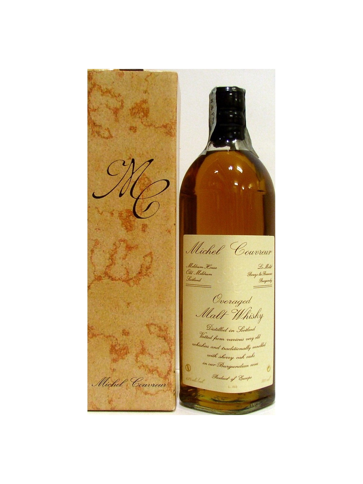 MALT WHISKY MICHEL COUVREUR  OVERAGED