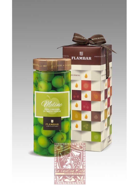 VASO GOLOSO MELINE AL LIQUORE DI MELA VERDE  630 g. - MAZZETTI D'ALTAVILLA