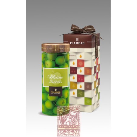 VASO GOLOSO MELINE AL LIQUORE DI MELA VERDE  630 g. - MAZZETTI D'ALTAVILLA