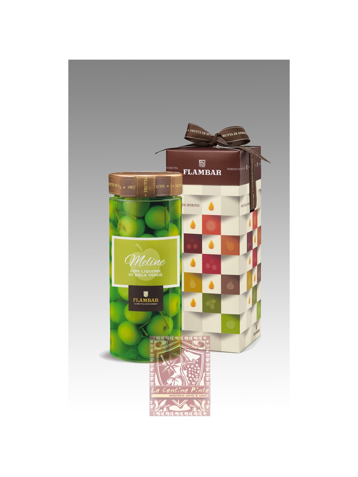 VASO GOLOSO MELINE AL LIQUORE DI MELA VERDE  630 g. - MAZZETTI D'ALTAVILLA