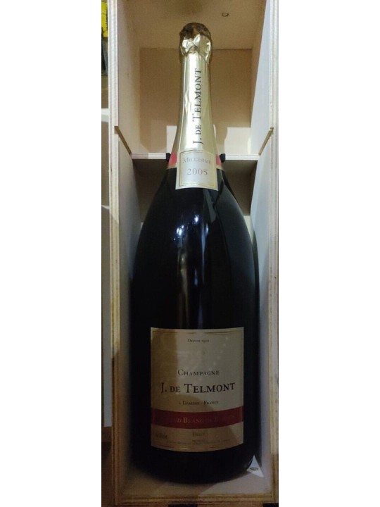 CHAMPAGNE J. DE TELMONT BLANC DE BLANCS 2005 BRUT MATHUSALEM 6 LT.