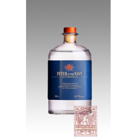 NAVY STRENGHT  DRY GIN PETER IN THE NAVY -  PETER IN FLORENCE  - 0,5 LT