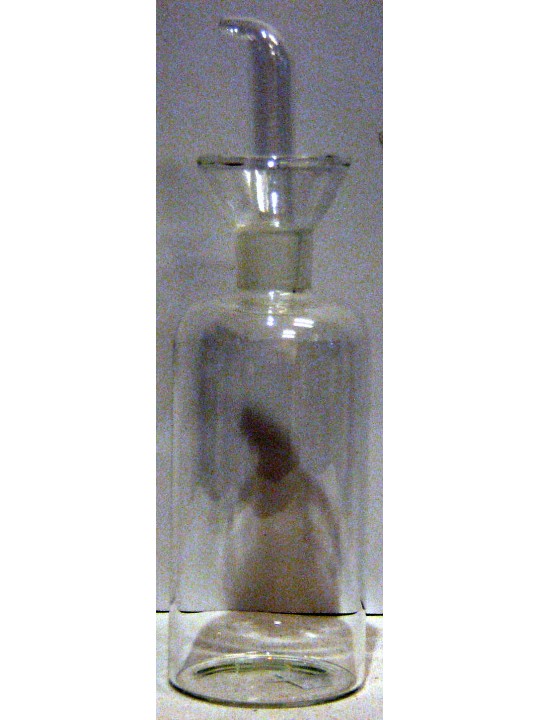 OLIERA CILINDRICA SALVAGOCCIA IN VETRO SOFFIATO 250 ml