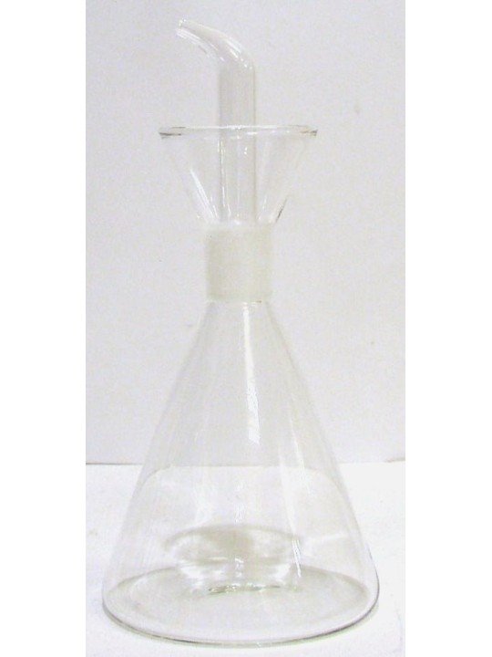 OLIERA CONICA SALVAGOCCIA IN VETRO SOFFIATO 250 ml