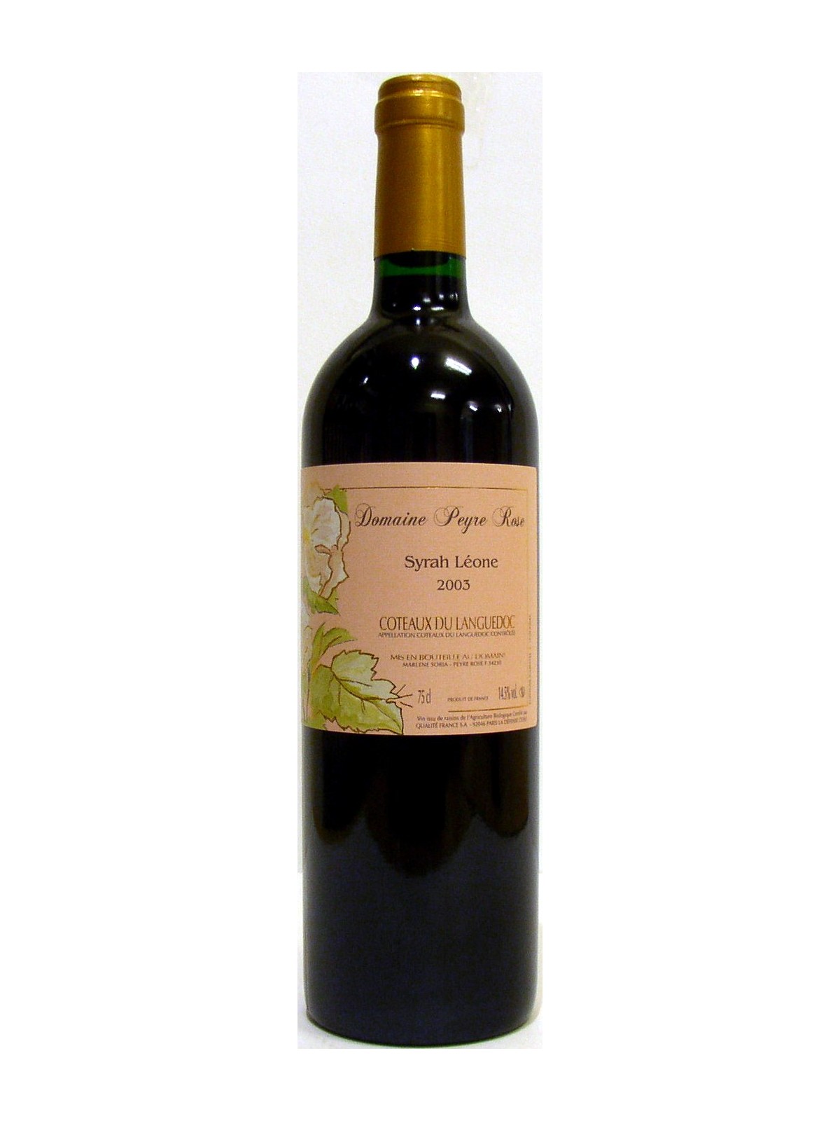 PEYRE ROSE 2003 CLOS SYRAH LEONE - MARLENE SORIA