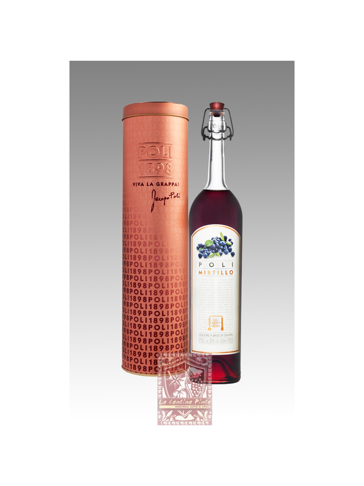 POLI MIRTILLO, LIQUORE A BASE DI GRAPPA -  DISTILLERIE POLI