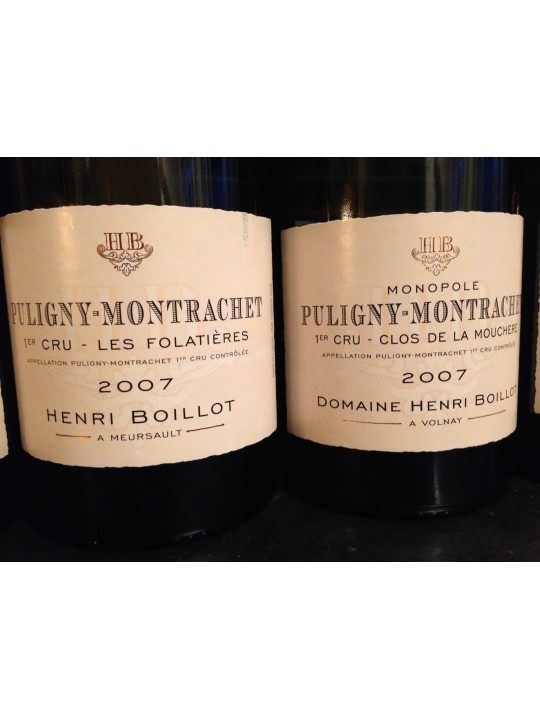 PULIGNY-MONTRACHET 1er CRU LES FOLATIERES 2007  - DOMAINE HENRI BOILLOT