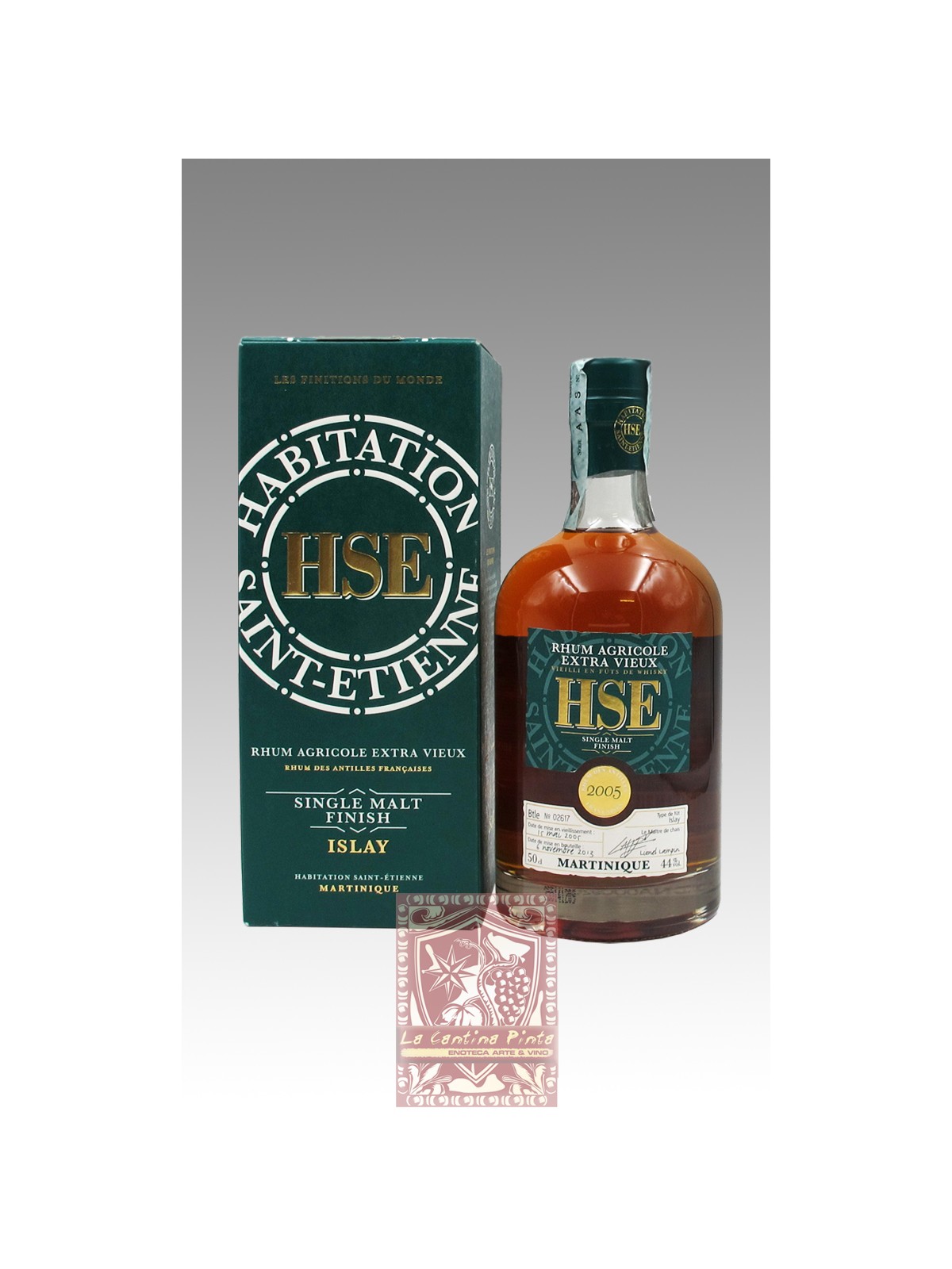 RHUM  AGRICOLE EXTRA VIEUX HSE 2005 SAINT-ETIENNE SINGLE MALT FINISH. RUM DELLA MARTINICA