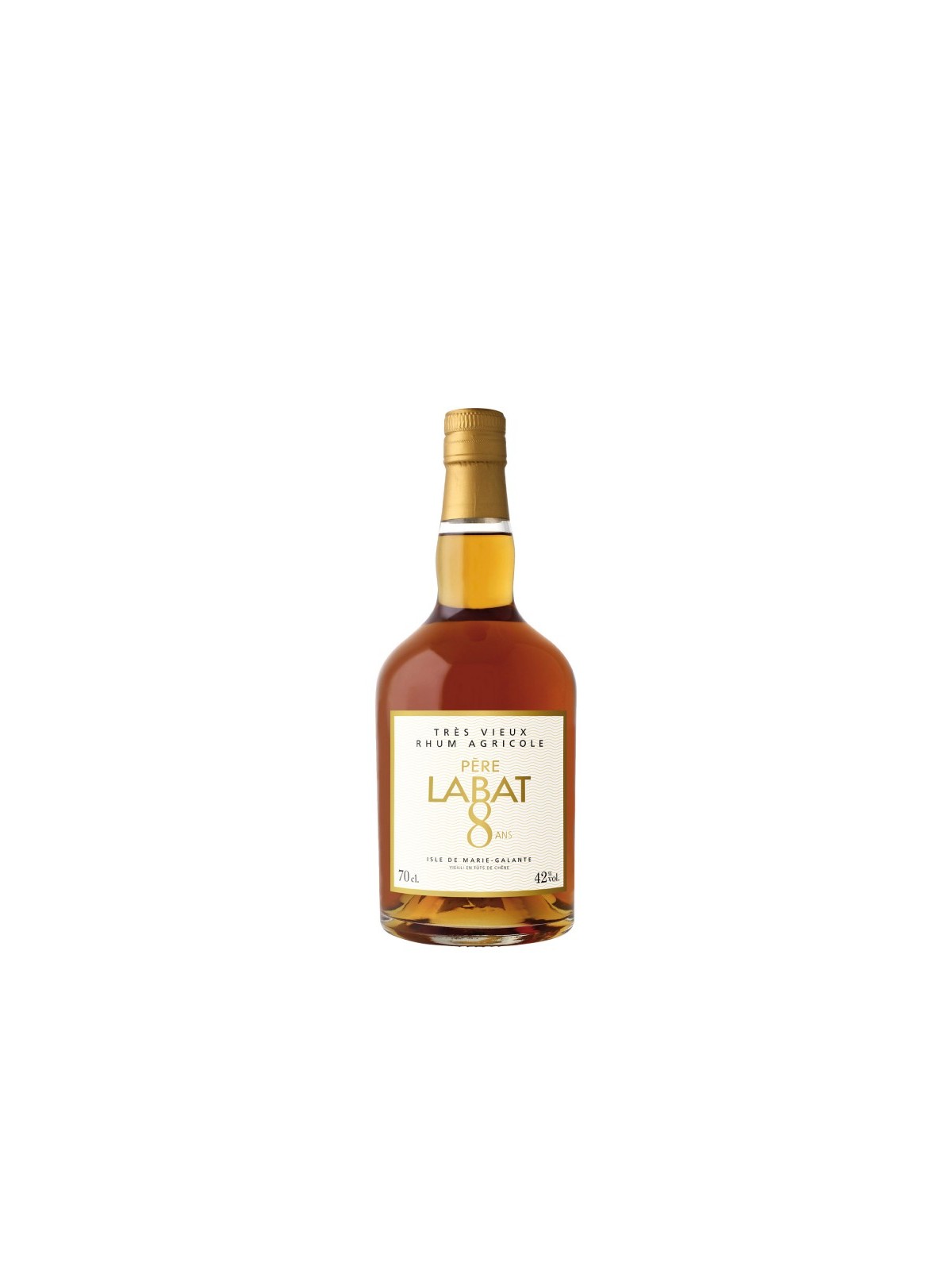 RHUM  EXTRA VIEUX AGRICOLE DE MARIE GALANTE  PERE LABAT HORS D'AGE 8 ANS - RUM DI GUADELOUPE