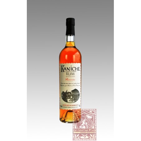 RHUM ARTISANAL KANICHE RESERVE DOUBLE WOOD BOURBON  AND FRENCH BRANDY CASKS  RUM DELLE BARBADOS