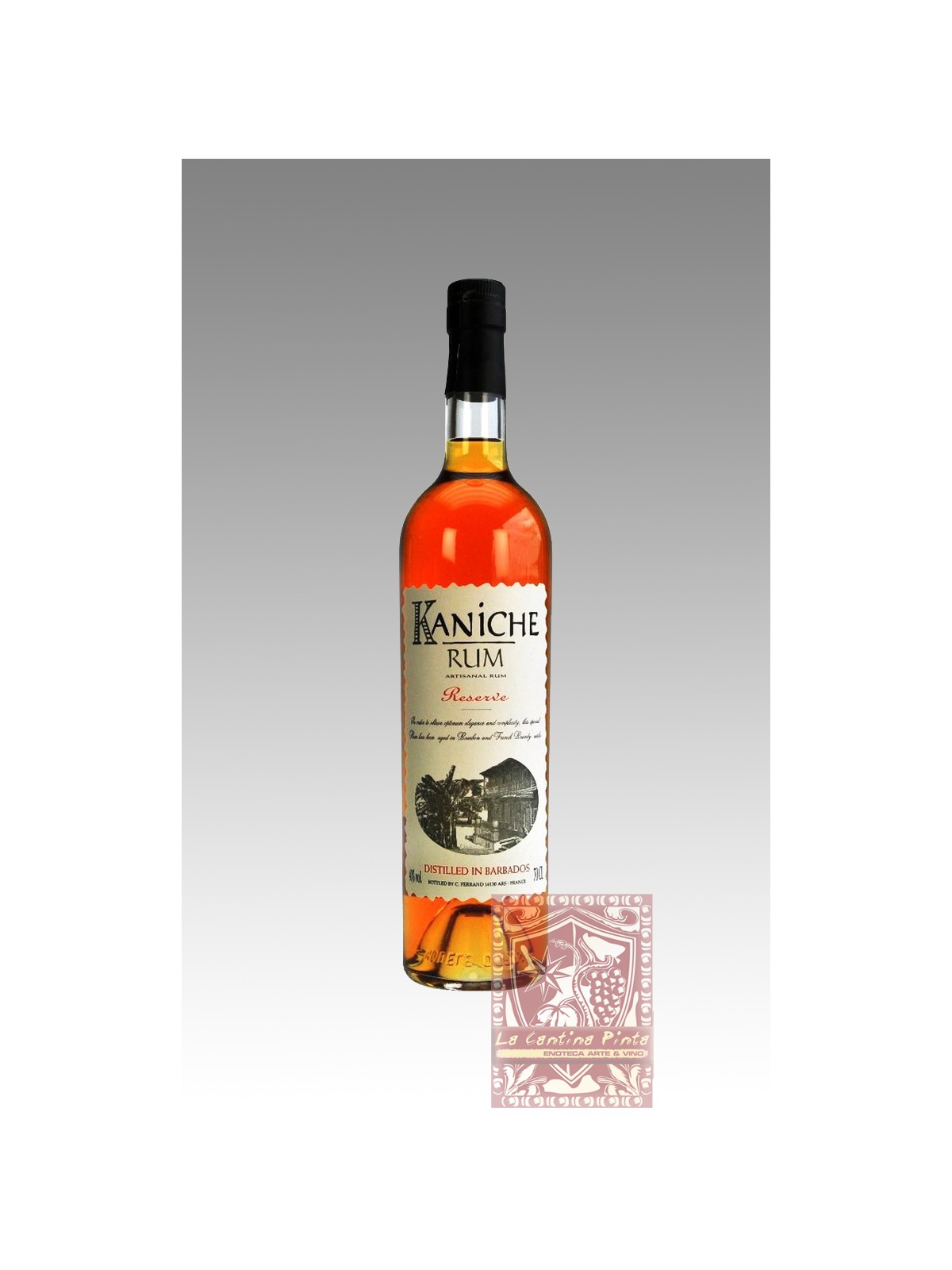 RHUM ARTISANAL KANICHE RESERVE DOUBLE WOOD BOURBON  AND FRENCH BRANDY CASKS  RUM DELLE BARBADOS