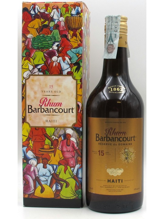 RHUM BARBANCOURT 15 Y.O. IN OAK - JEAN GARDERE ET C., RUM DI HAITI