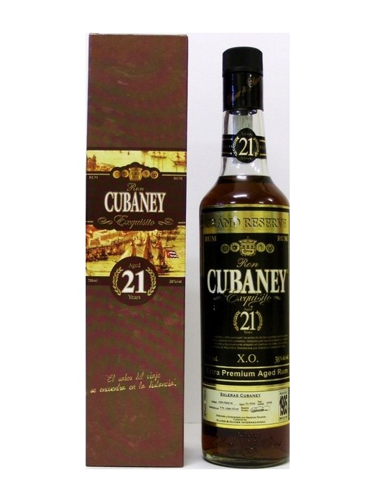 RHUM CUBANEY  X.O. EXTRA PREMIUM AGED RUM 21 Y.O.