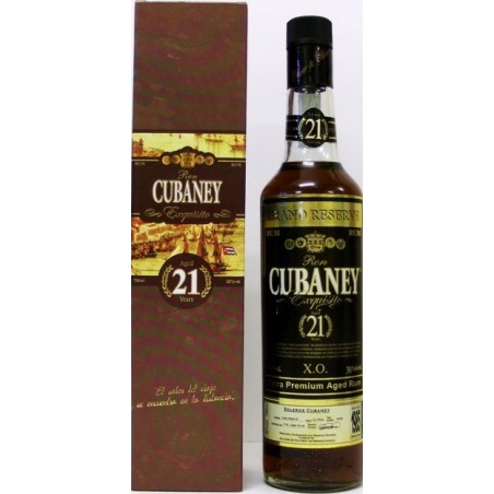 RHUM CUBANEY  X.O. EXTRA PREMIUM AGED RUM 21 Y.O.