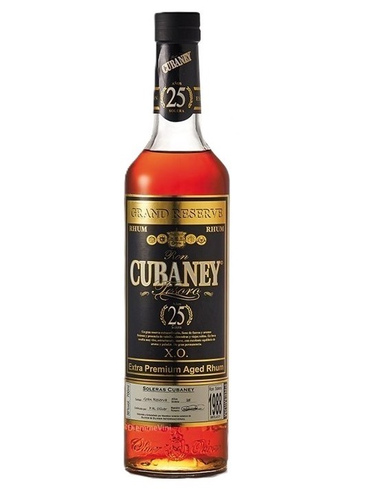 RHUM CUBANEY  X.O. SOLERAS 1988 EXTRA PREMIUM AGED RUM 25 Y.O.